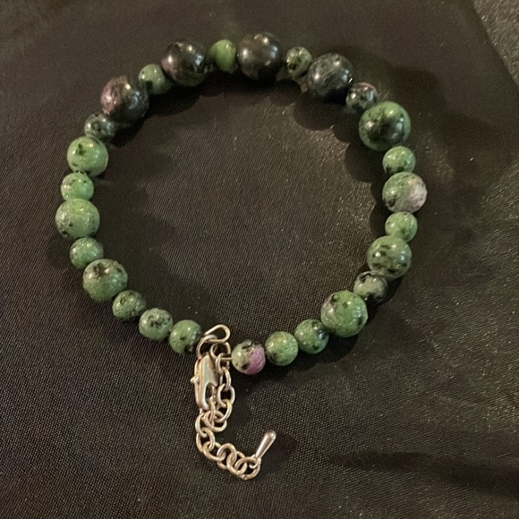 Ruby Zoisite Beaded Bracelet - Picture 2 of 2